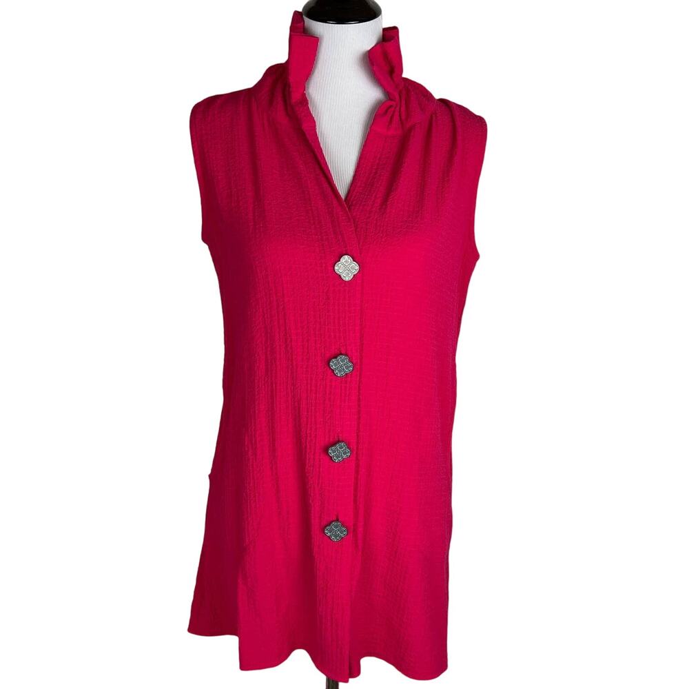 Soft Surroundings Island Time Tunic, Hot Pink, Size XS